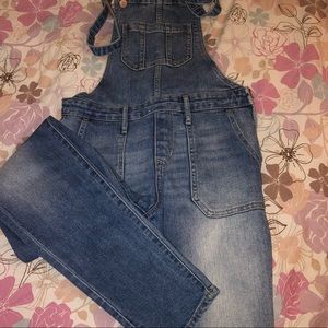 Denim overalls